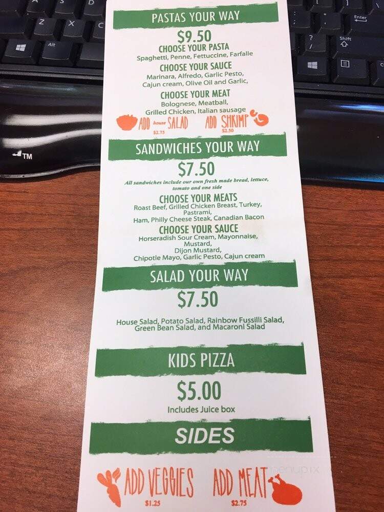 Freshway Pizza - Los Angeles, CA menu_pic