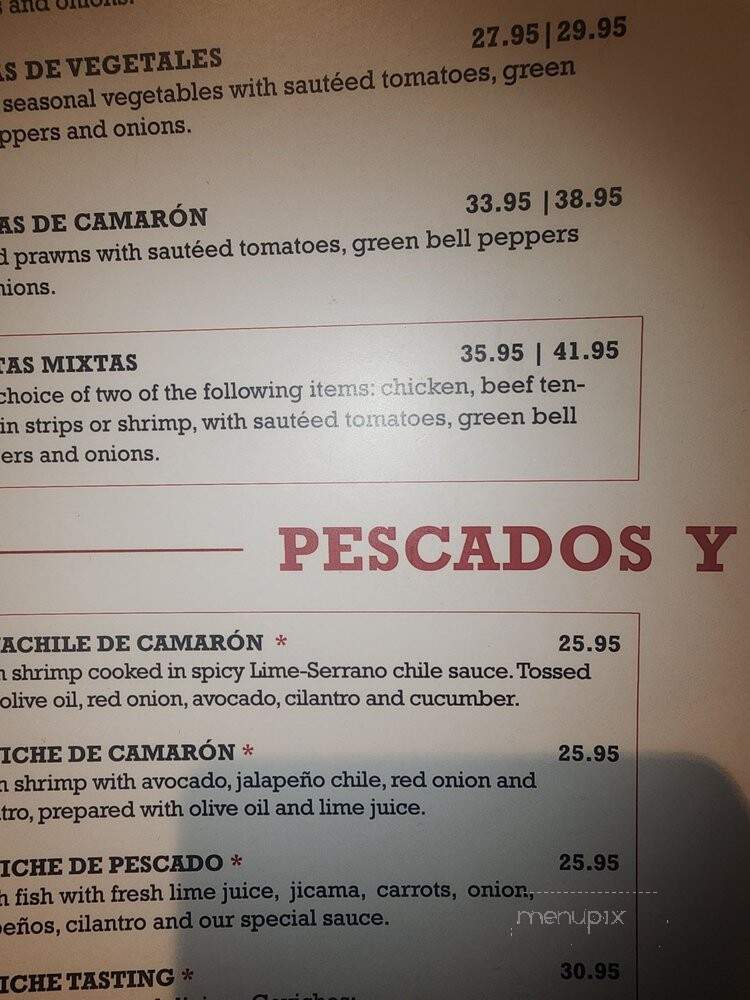Frida Mexican Cuisine - Cerritos, CA menu_pic