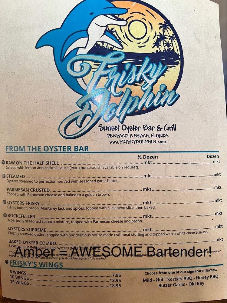 Frisky Dolphin Sunset Oyster Bar & Grill - Pensacola Beach, FL
