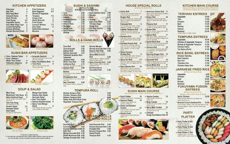Fuku Yama Asian Fusion - Brooklyn, NY menu_pic
