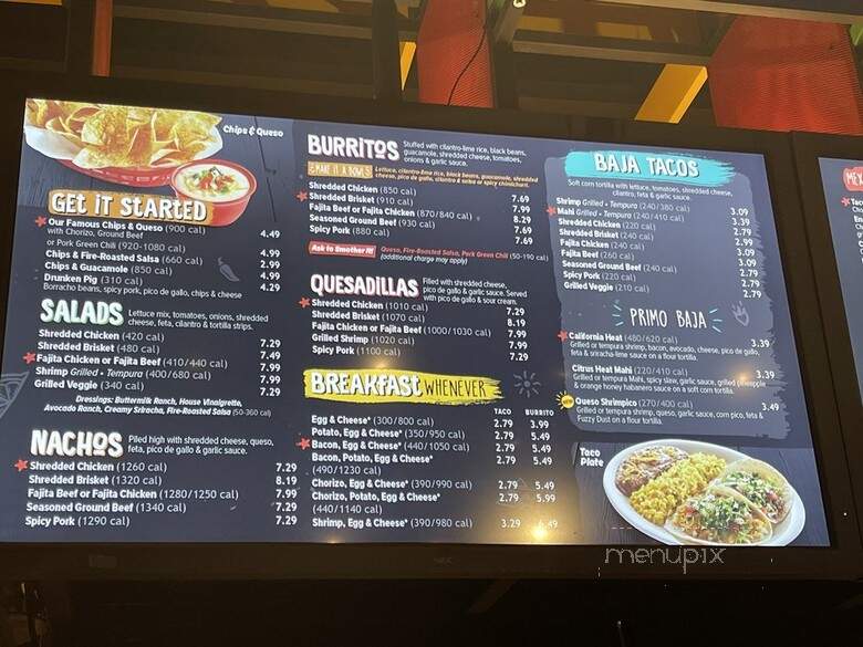 Fuzzy's Taco Shop - Greeley, CO menu_pic