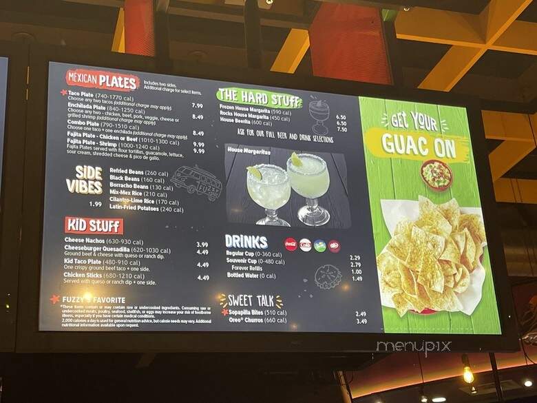 Fuzzy's Taco Shop - Greeley, CO menu_pic