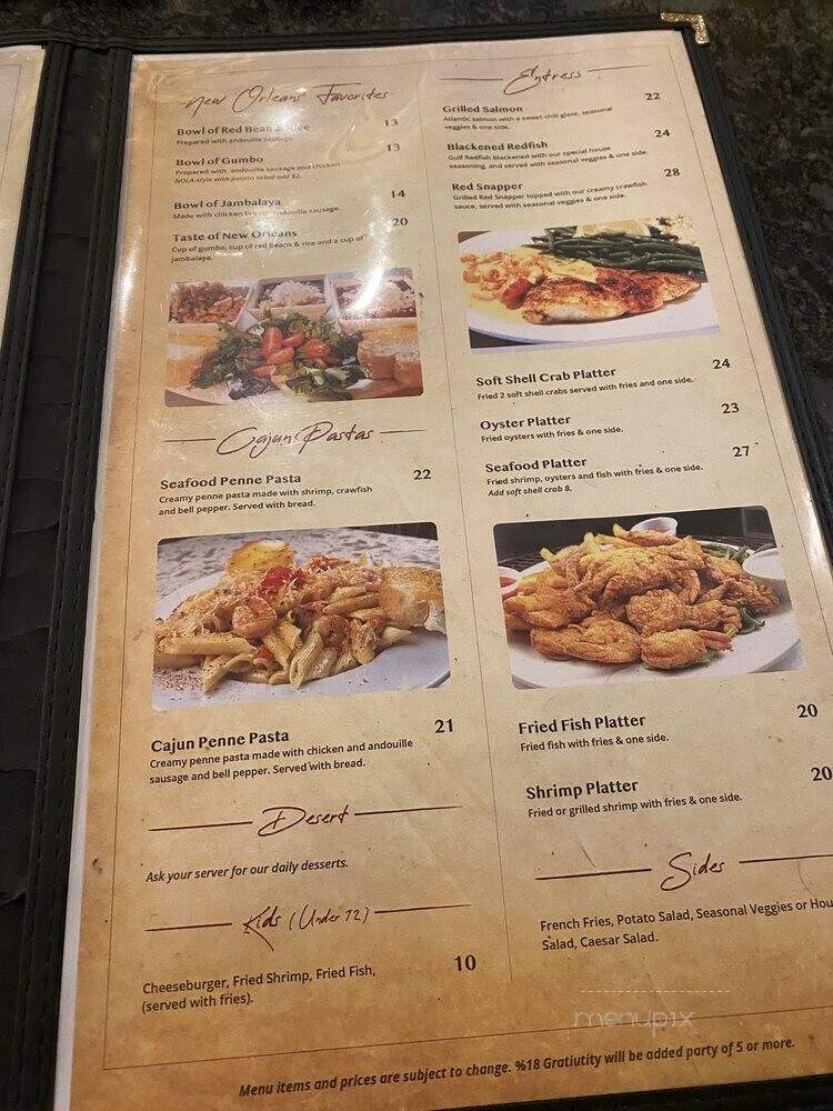 Gallier Restaurant & Oyster Bar - New Orleans, LA menu_pic