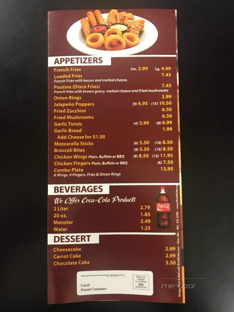 Gaya Pizzeria - Somerville, MA menu_pic