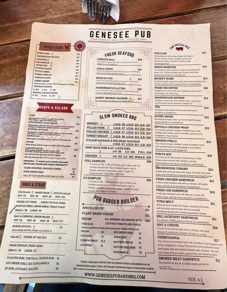 Genesee Pub and BBQ - Golden, CO