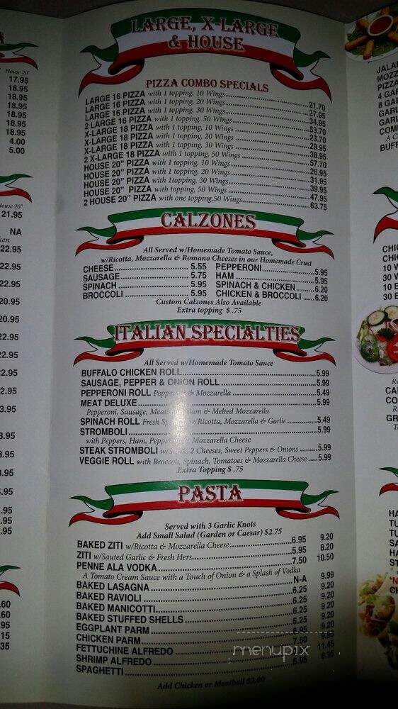 Gino's NY Pizza - Amherst, NY menu_pic