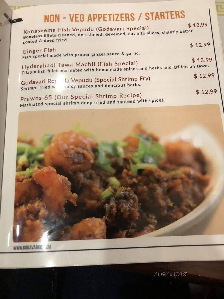 Godavari - Herndon, VA menu_pic