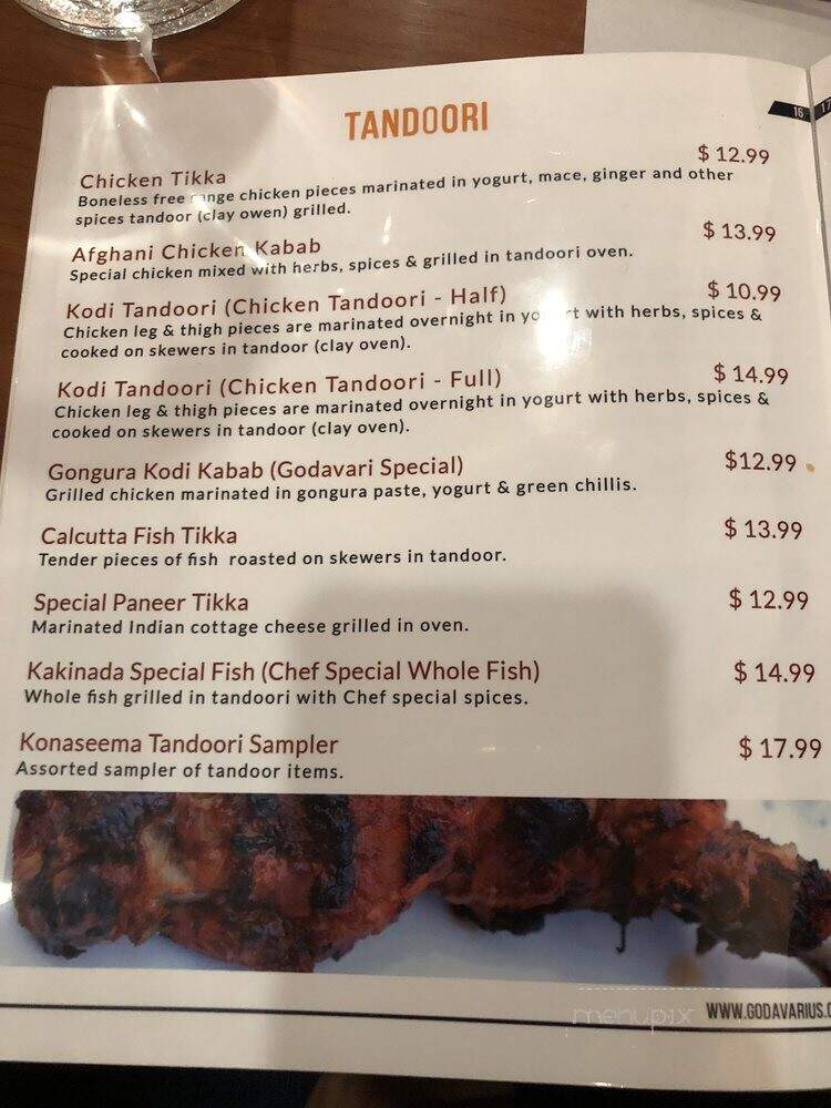 Godavari - Herndon, VA menu_pic