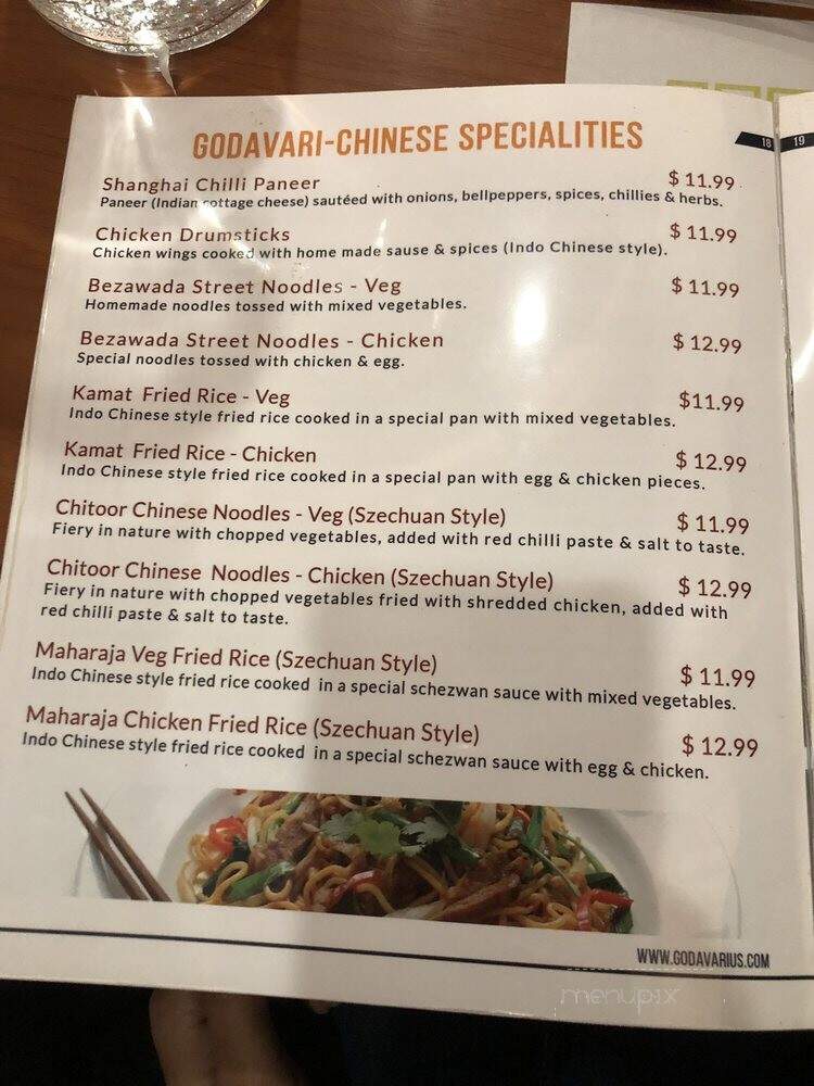 Godavari - Herndon, VA menu_pic