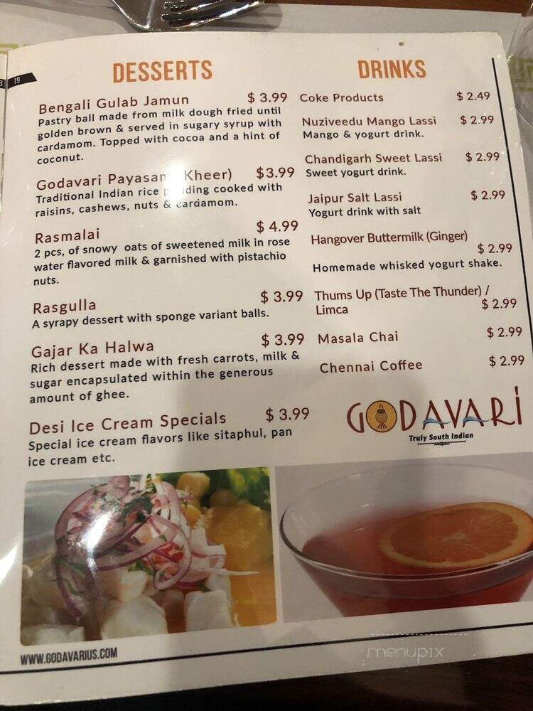 Godavari - Herndon, VA menu_pic