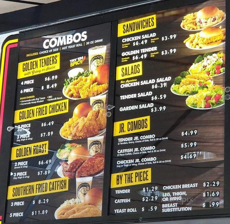 Golden Chick - McKinney, TX menu_pic