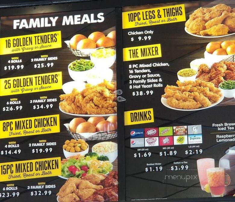 Golden Chick - McKinney, TX menu_pic