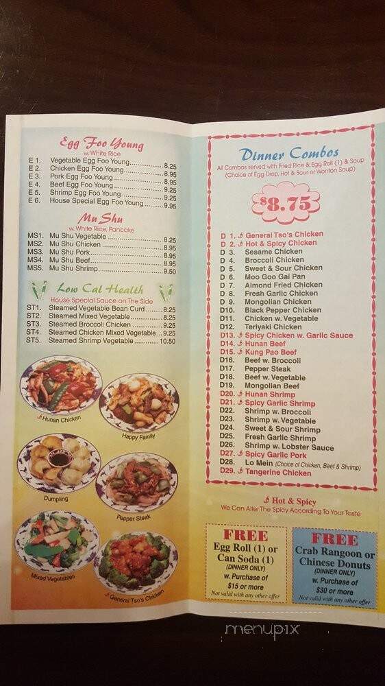 Golden Chinese Wok - Lilburn, GA menu_pic