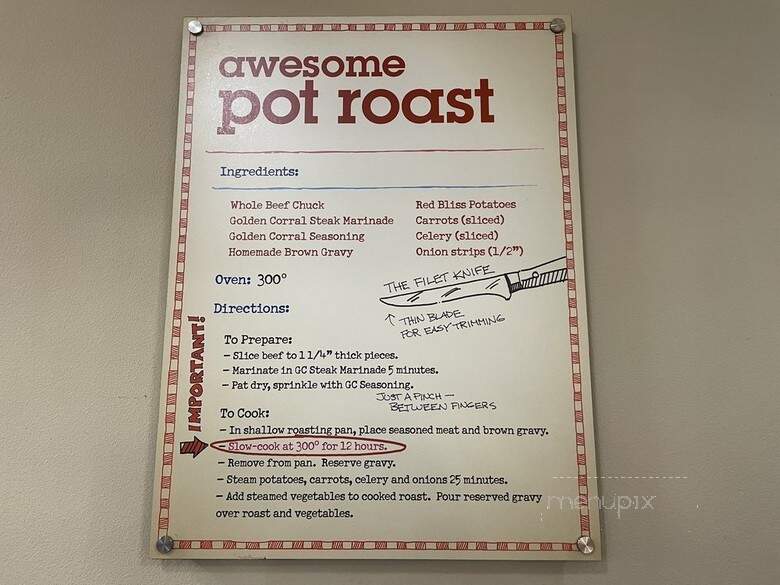 Golden Corral - Ontario, CA menu_pic