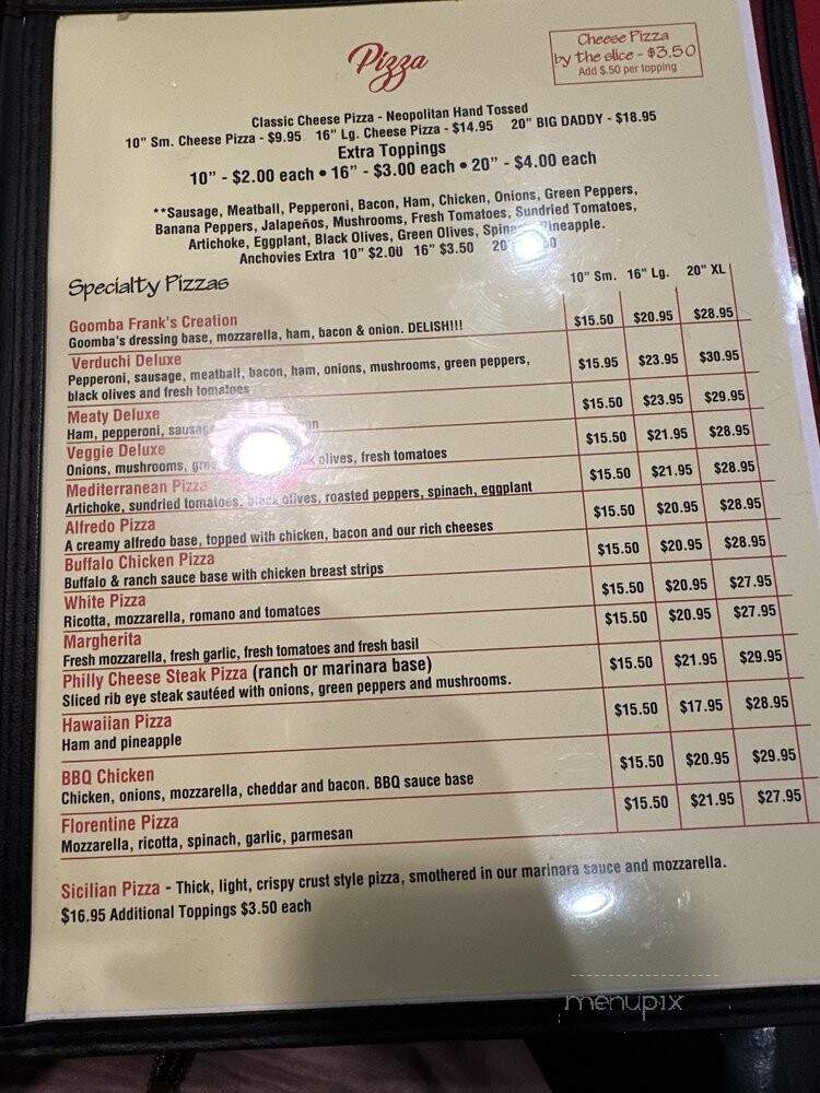 Goomba's Pizzeria - Clermont, FL menu_pic