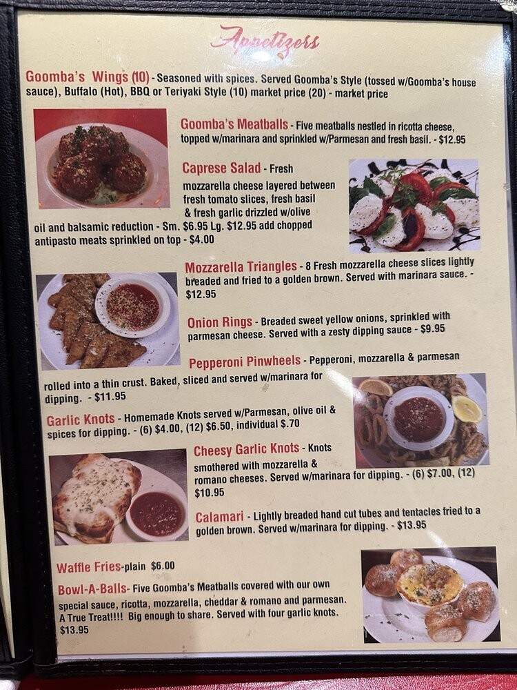 Goomba's Pizzeria - Clermont, FL menu_pic