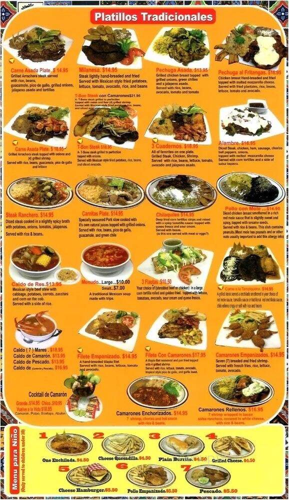 Gordo's Mexican Restaurant - Denver, CO menu_pic