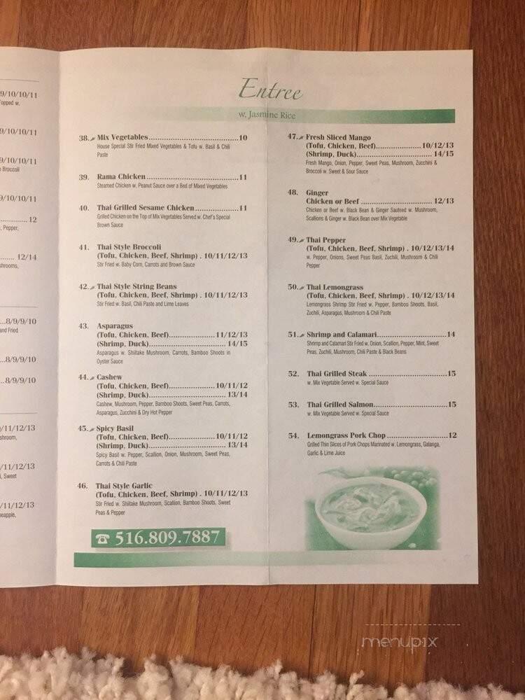 Green Thai Kitchen - Massapequa, NY menu_pic