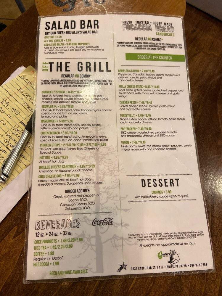 Growler's Pizza Grill - Boise, ID