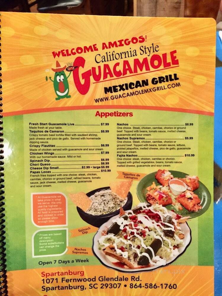 Guacamole Mexican Grill Restaurant - Spartanburg, SC