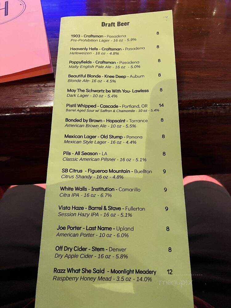 GuildHall - Burbank, CA menu_pic