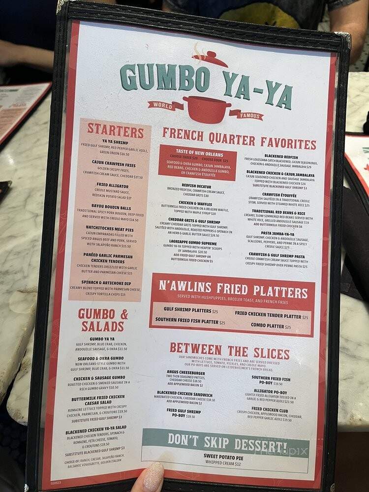 Gumbo Ya-Ya - New Orleans, LA menu_pic