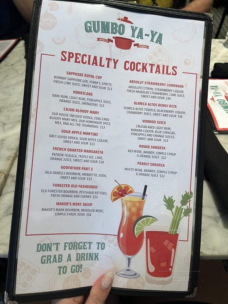 Gumbo Ya-Ya - New Orleans, LA menu_pic
