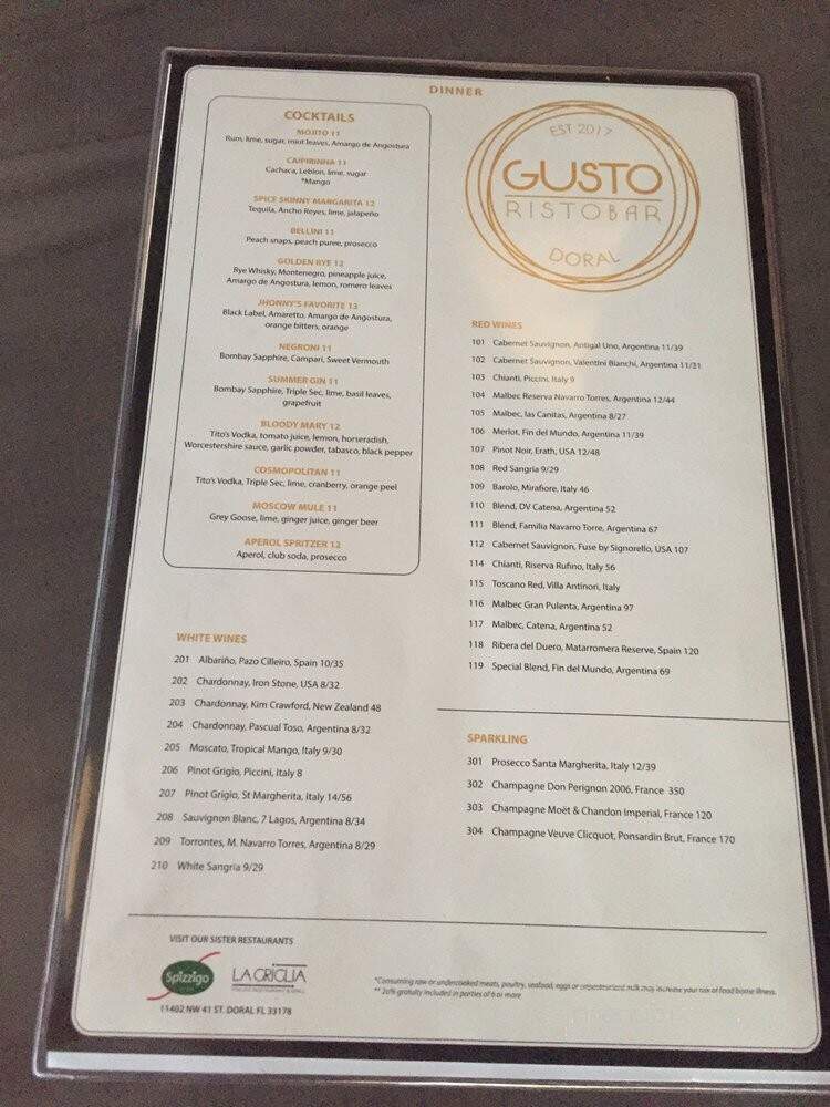 Gusto RistoBar - Doral, FL