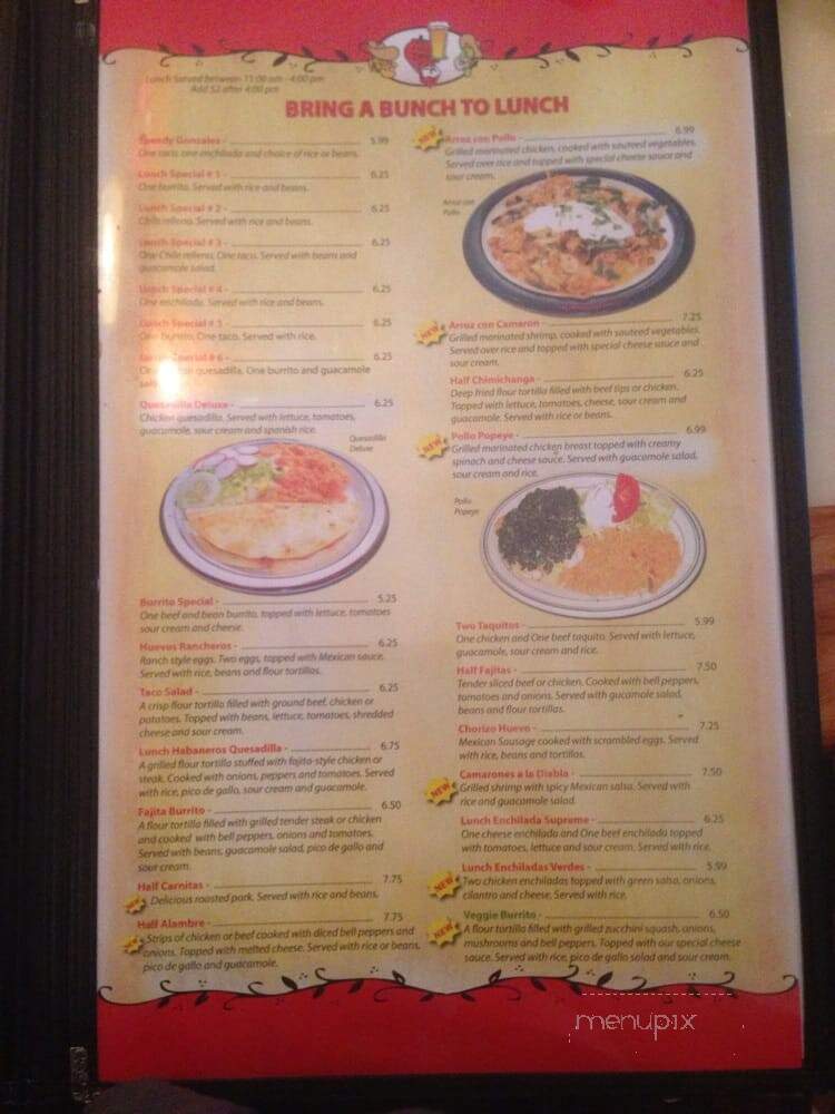 Habaneros Mexican Restaurant - Murrells Inlet, SC menu_pic