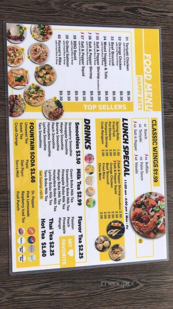 Happy Eats - Hanford, CA menu_pic