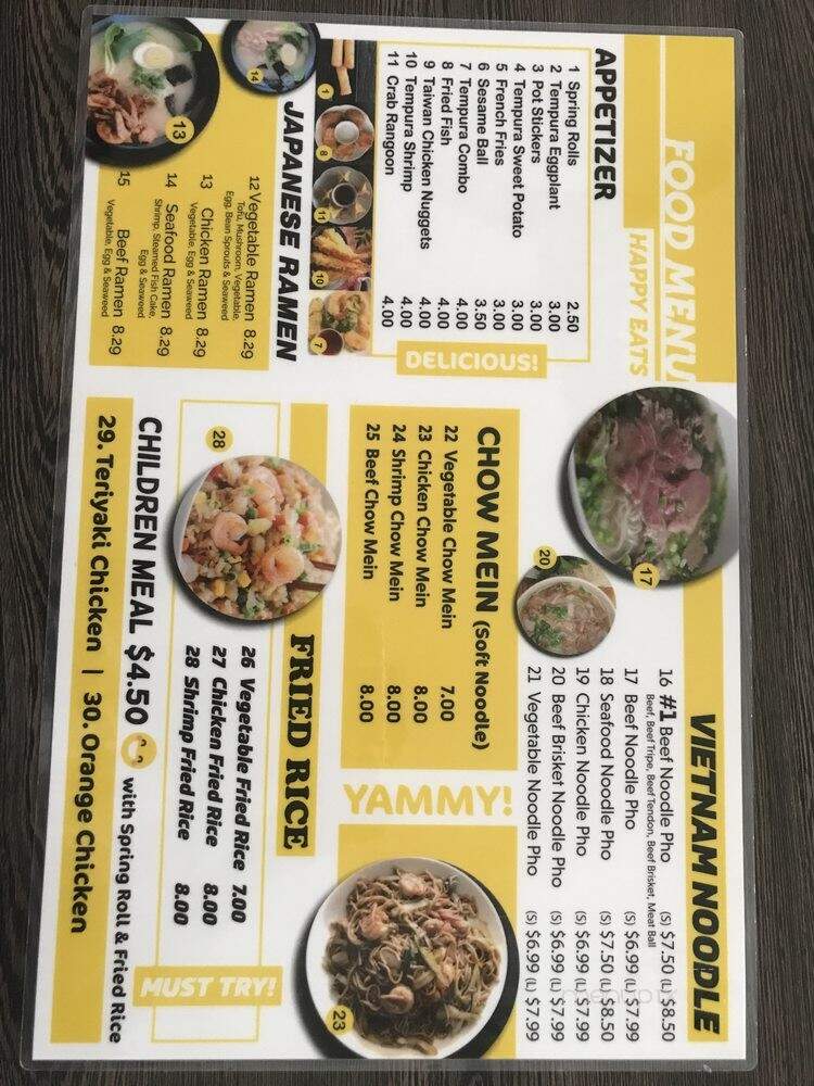 Happy Eats - Hanford, CA menu_pic