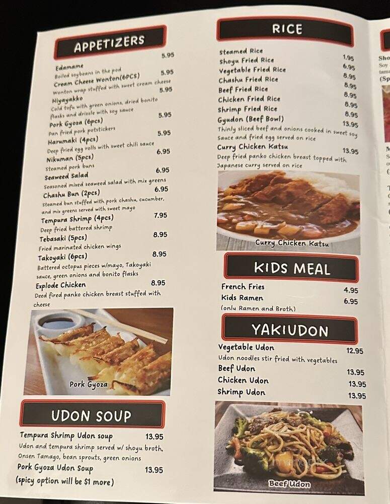 Haru Ramen - Clearfield, UT menu_pic