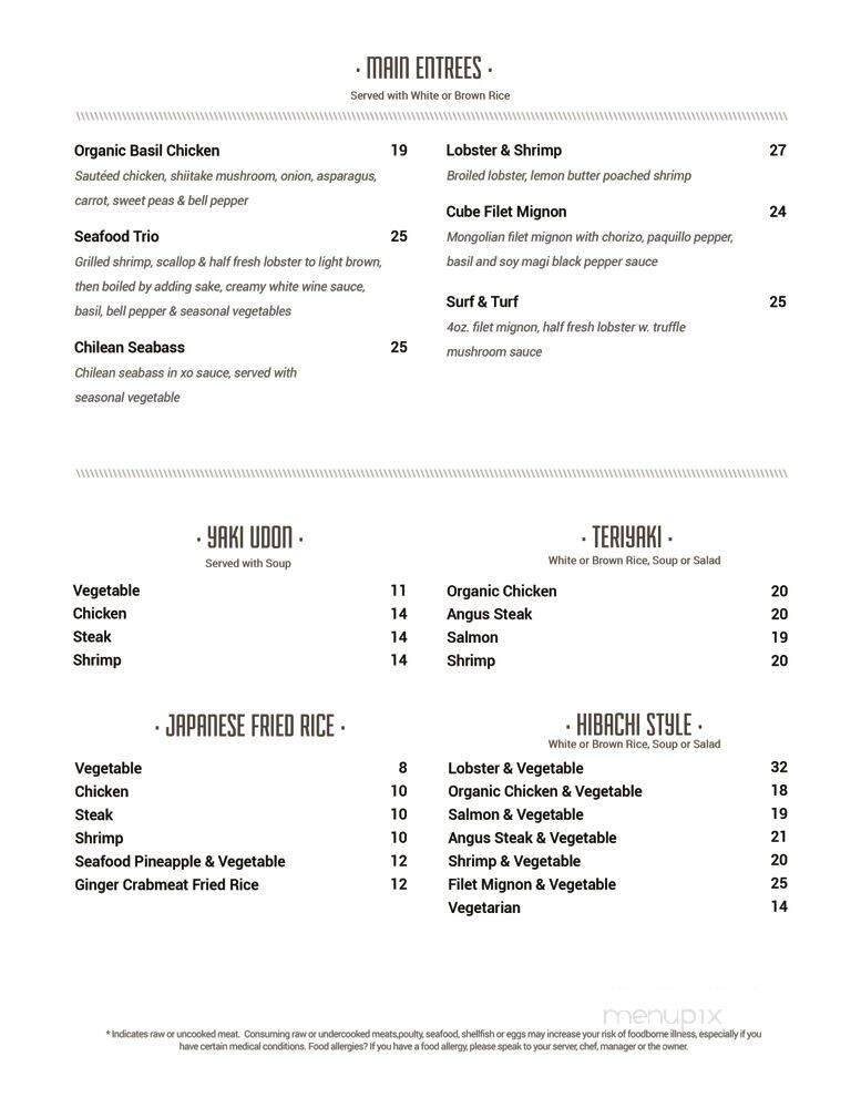 Hashi Sushi - New Canaan, CT menu_pic