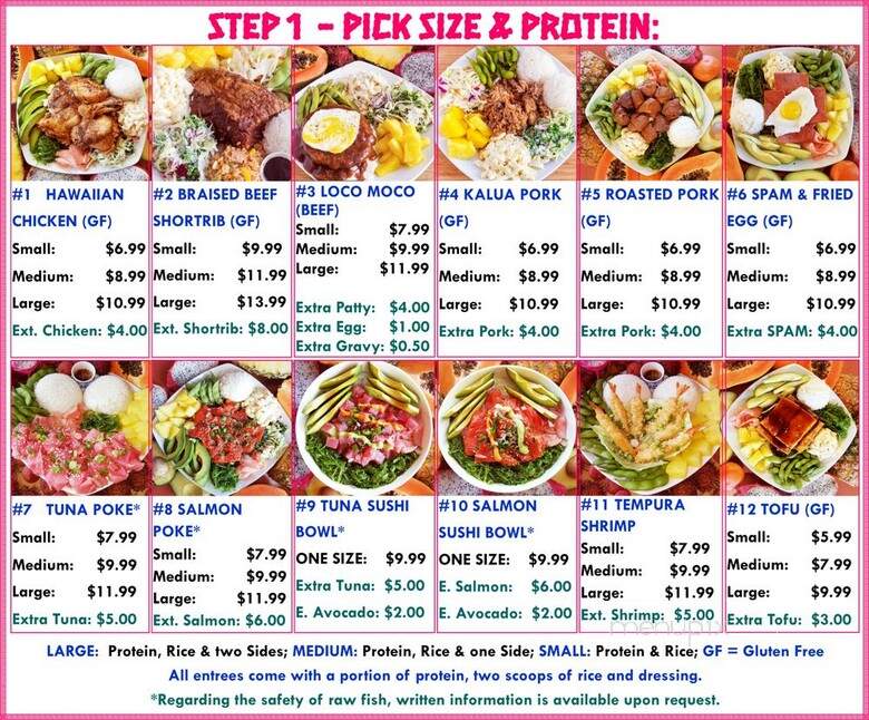 Hawaiian Express - Portland, OR menu_pic