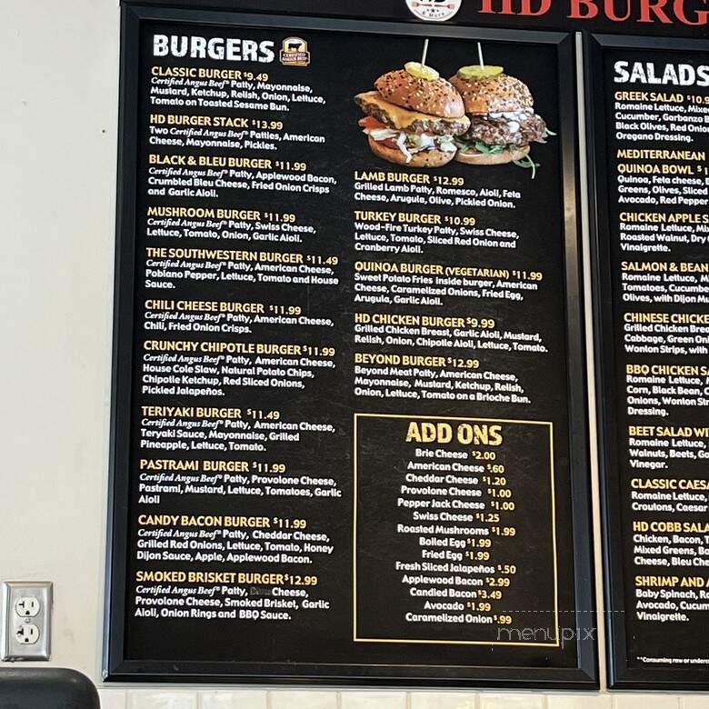 HD Burger and More - Antioch, CA menu_pic