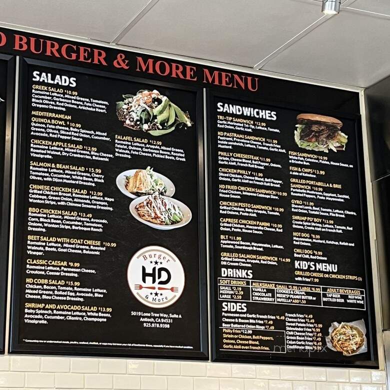 HD Burger and More - Antioch, CA menu_pic