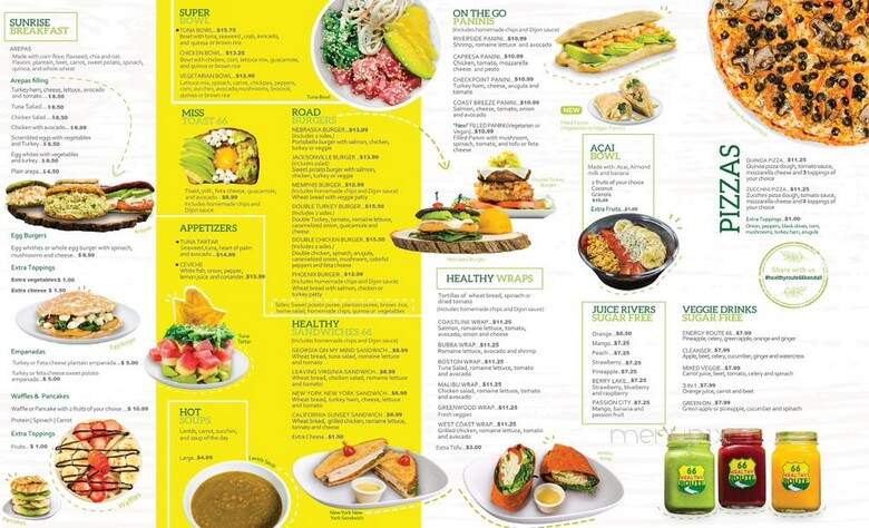 Healthy Route 66 - Miami, FL menu_pic