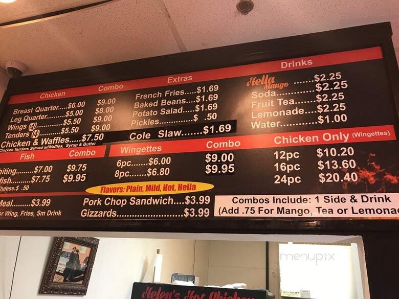 Helen's Hot Chicken - Murfreesboro, TN menu_pic