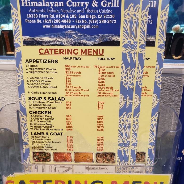 Himalayan Curry and Grill - San Diego, CA