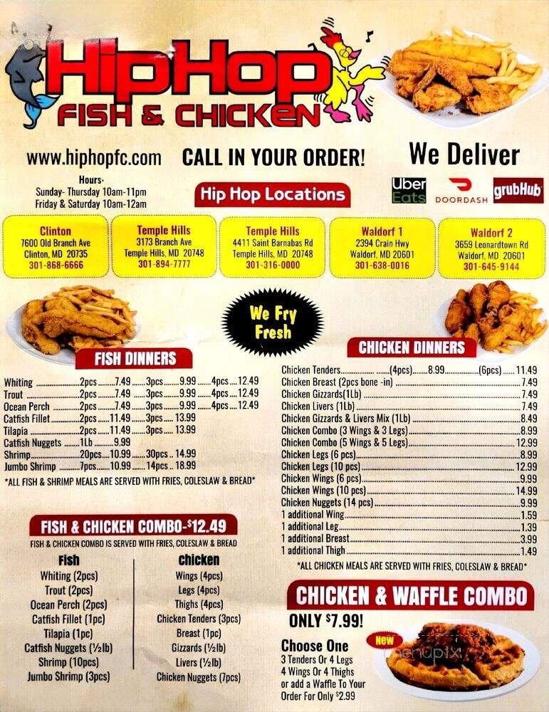 Hip Hop Fish & Chicken - Clinton, MD menu_pic