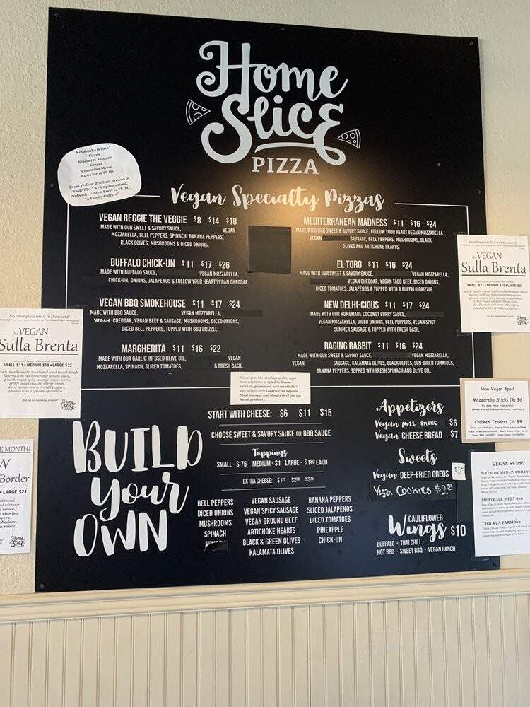 Home Slice Pizza - Chattanooga, TN menu_pic