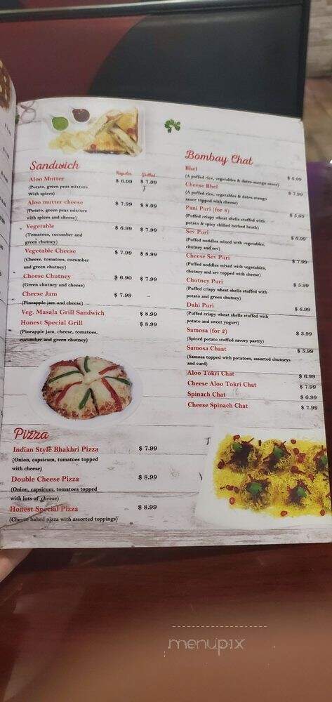 Honest - Edison, NJ menu_pic