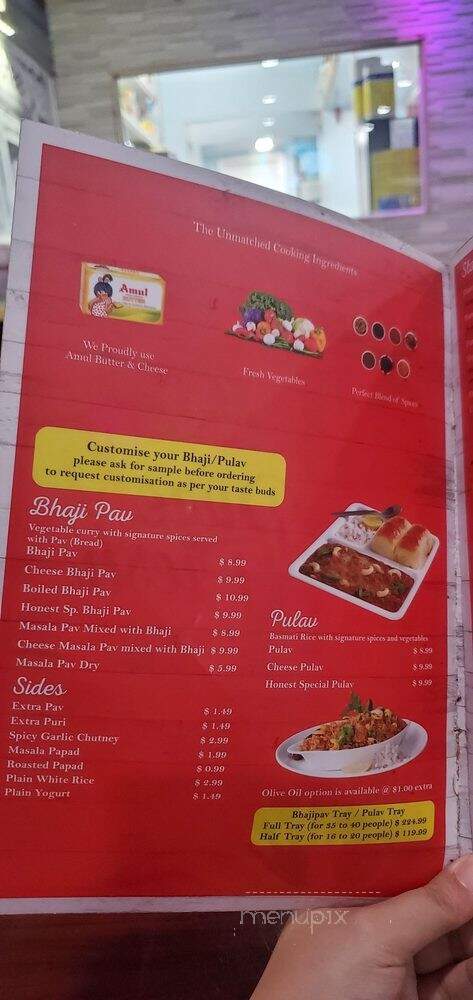 Honest - Edison, NJ menu_pic