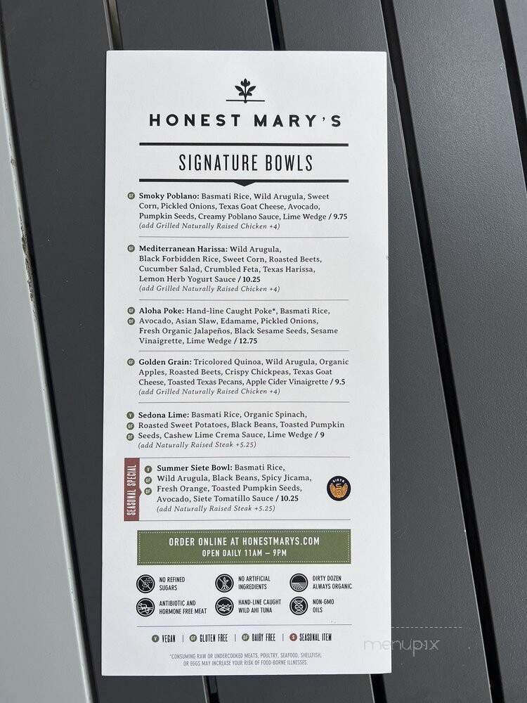 Honest Mary's - Austin, TX