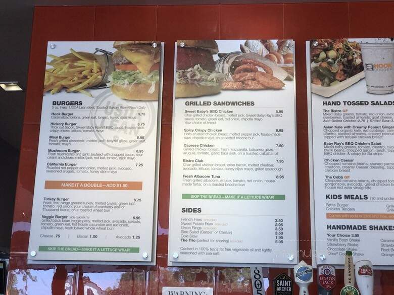 Hook Burger - Santa Clarita, CA menu_pic