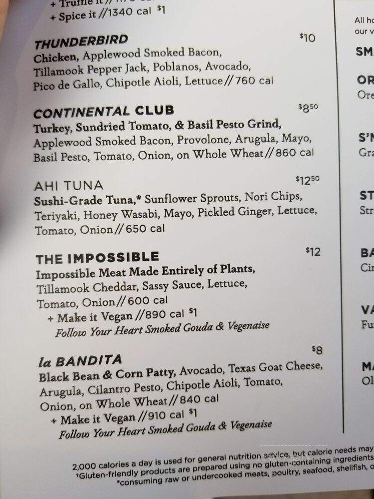 Hopdoddy Burger Bar - Fort Worth, TX menu_pic