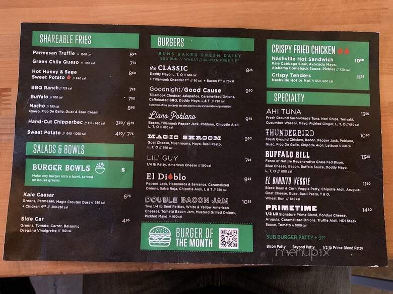 Hopdoddy Burger Bar - Nashville, TN menu_pic