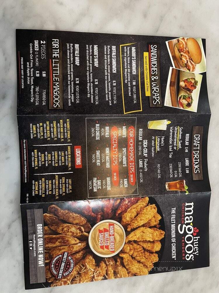 Huey Magoo's Chicken Tenders - Orlando, FL menu_pic