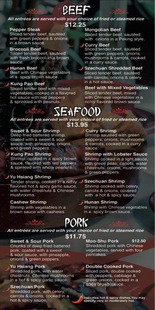 Hunan Palace - El Paso, TX menu_pic
