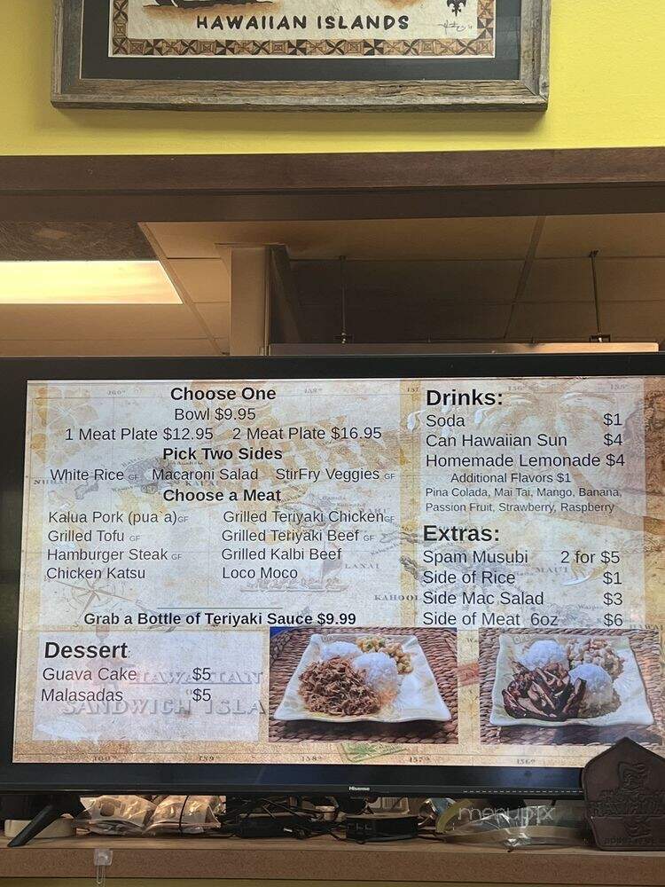 Hungry Hawaiian - Woods Cross, UT menu_pic